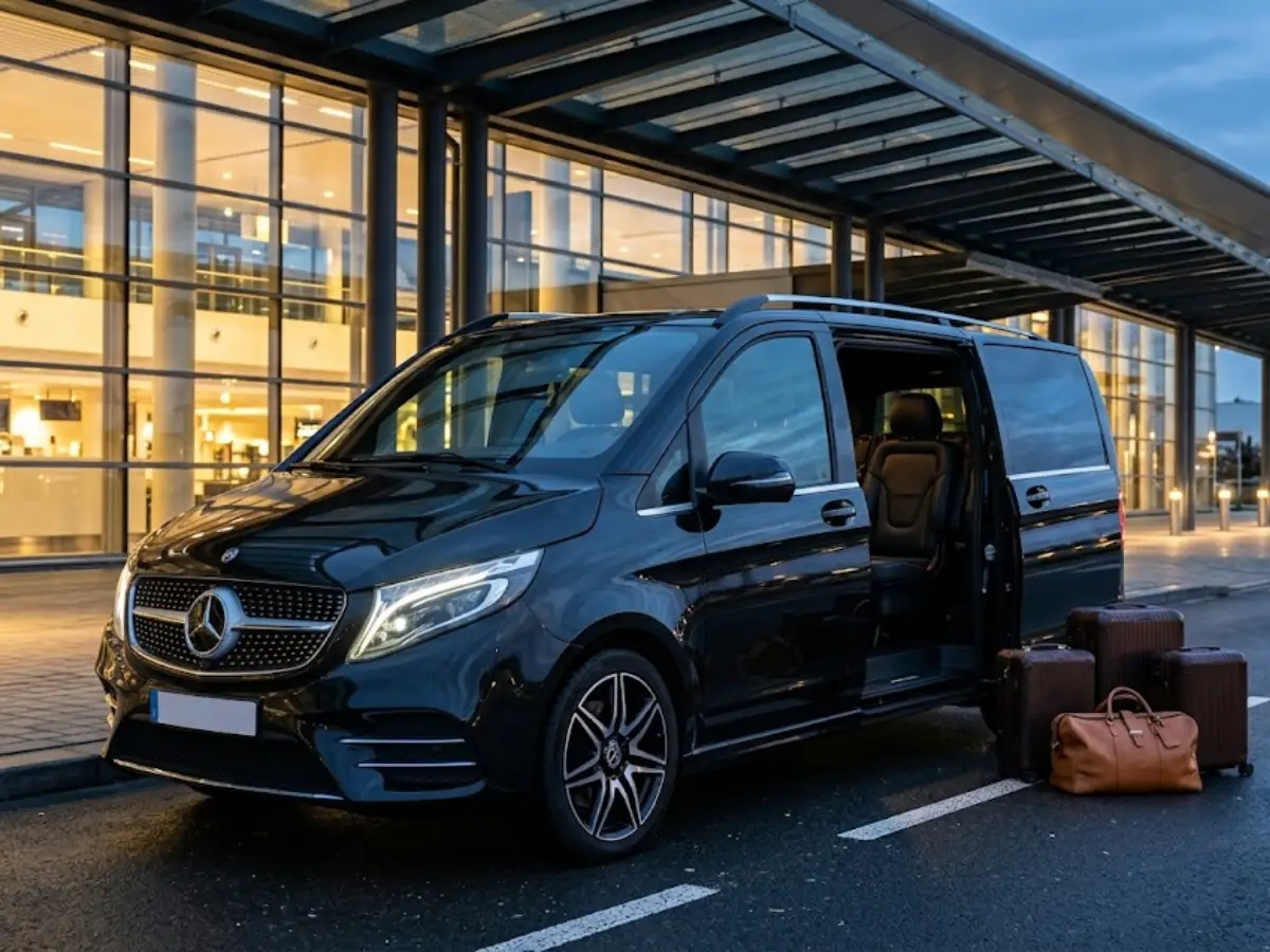 Mercedes Classe V navette Charleroi BSCA — famille vacances